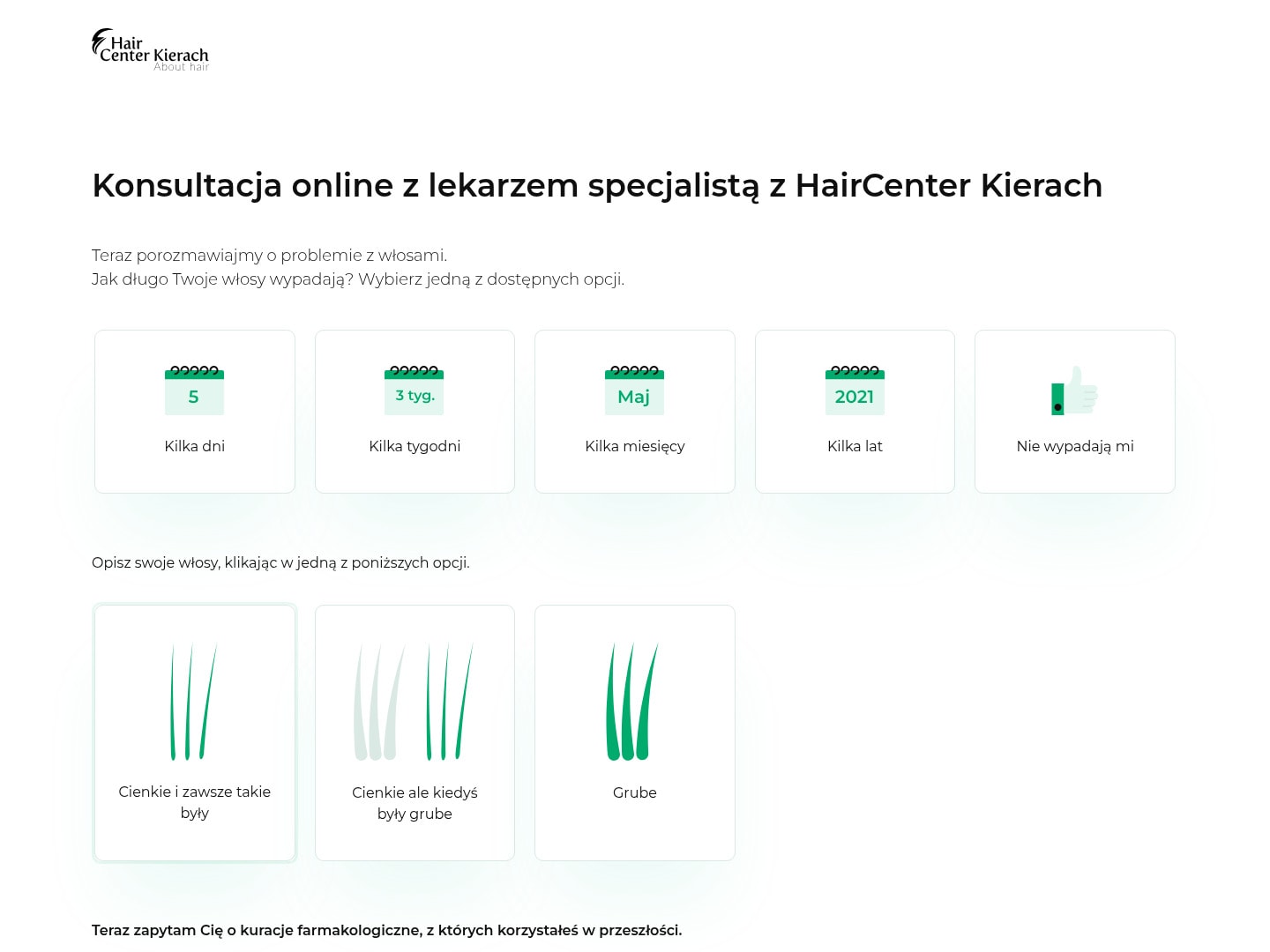 Wywiad medyczny bez ściany pól