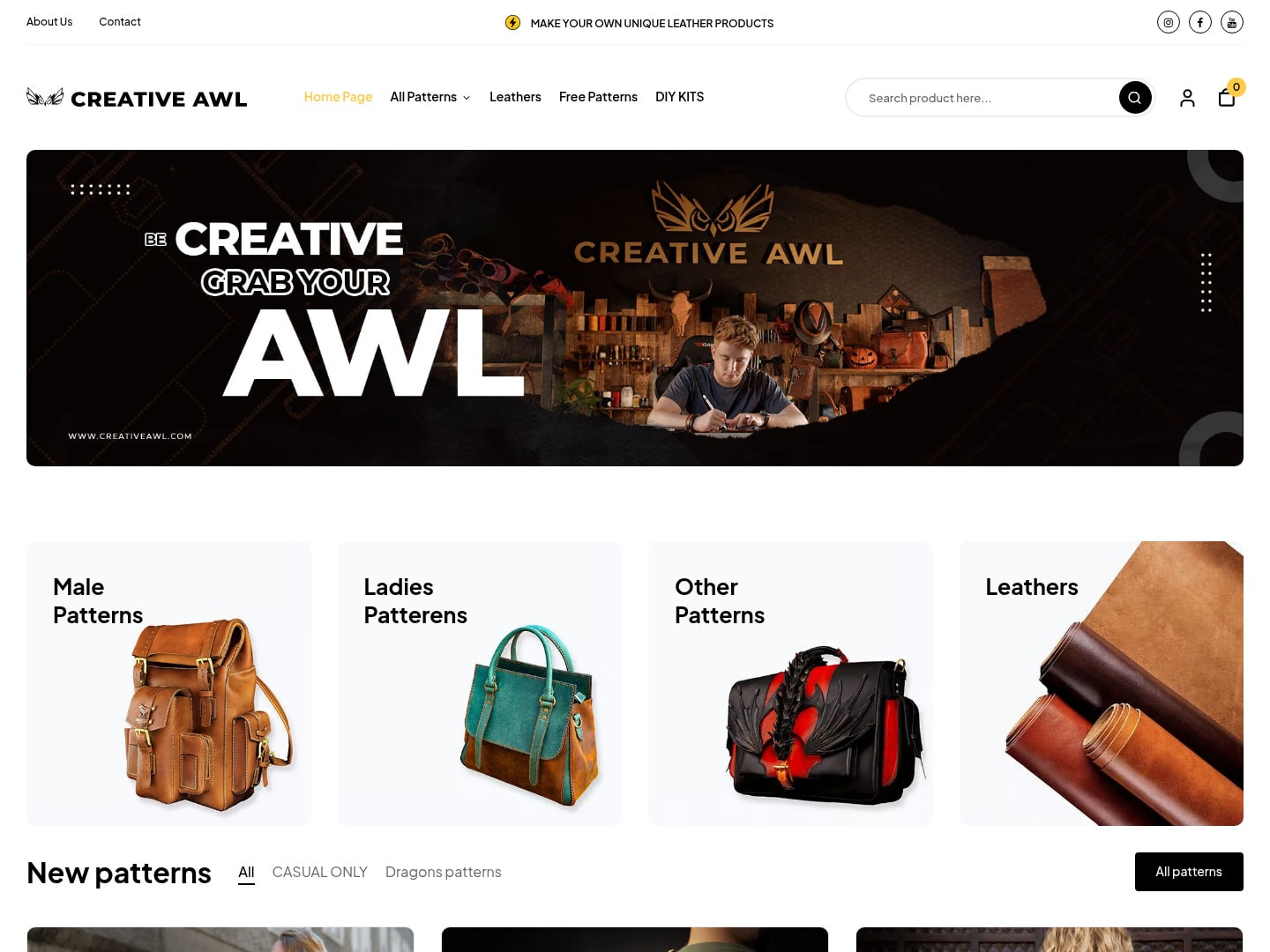 Widok projektu Creative Awl